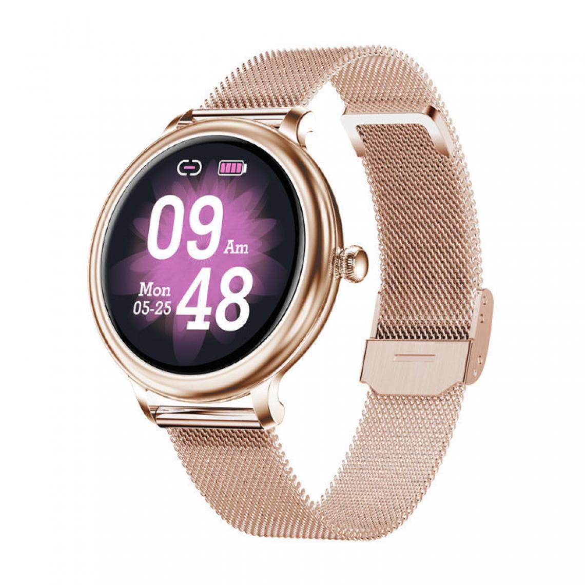 Chronotech Montres - Chronus Smart Watch Women, 1.09 inch Smart Watch Smartwatch with Sleep Heart Rate Monitor(gold) - Montre connectée