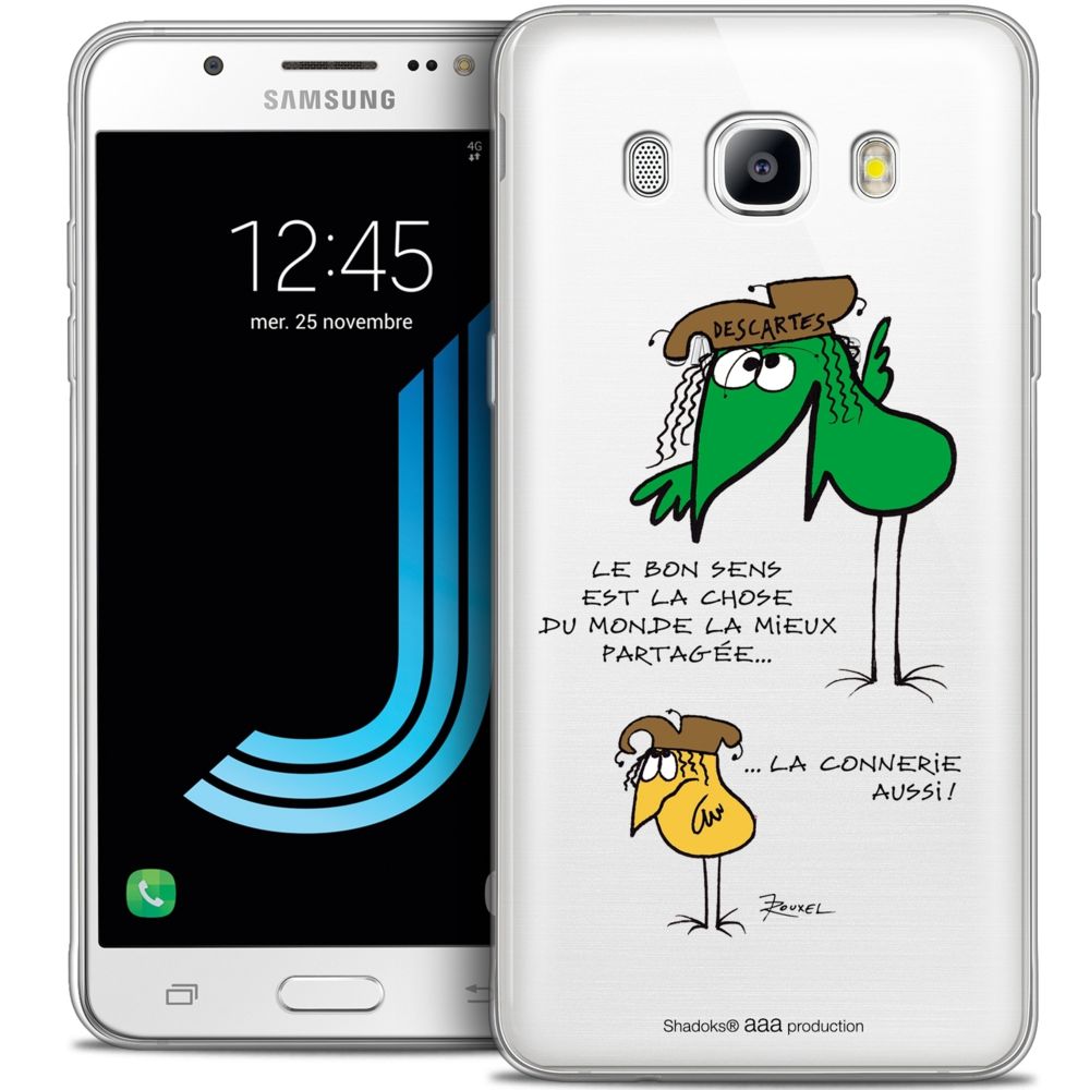 Caseink - Coque Housse Etui Samsung Galaxy J5 2016 (J510) [Crystal HD Collection Les Shadoks ? Design Le Partage - Rigide - Ultra Fin - Imprimé en France] - Coque, étui smartphone