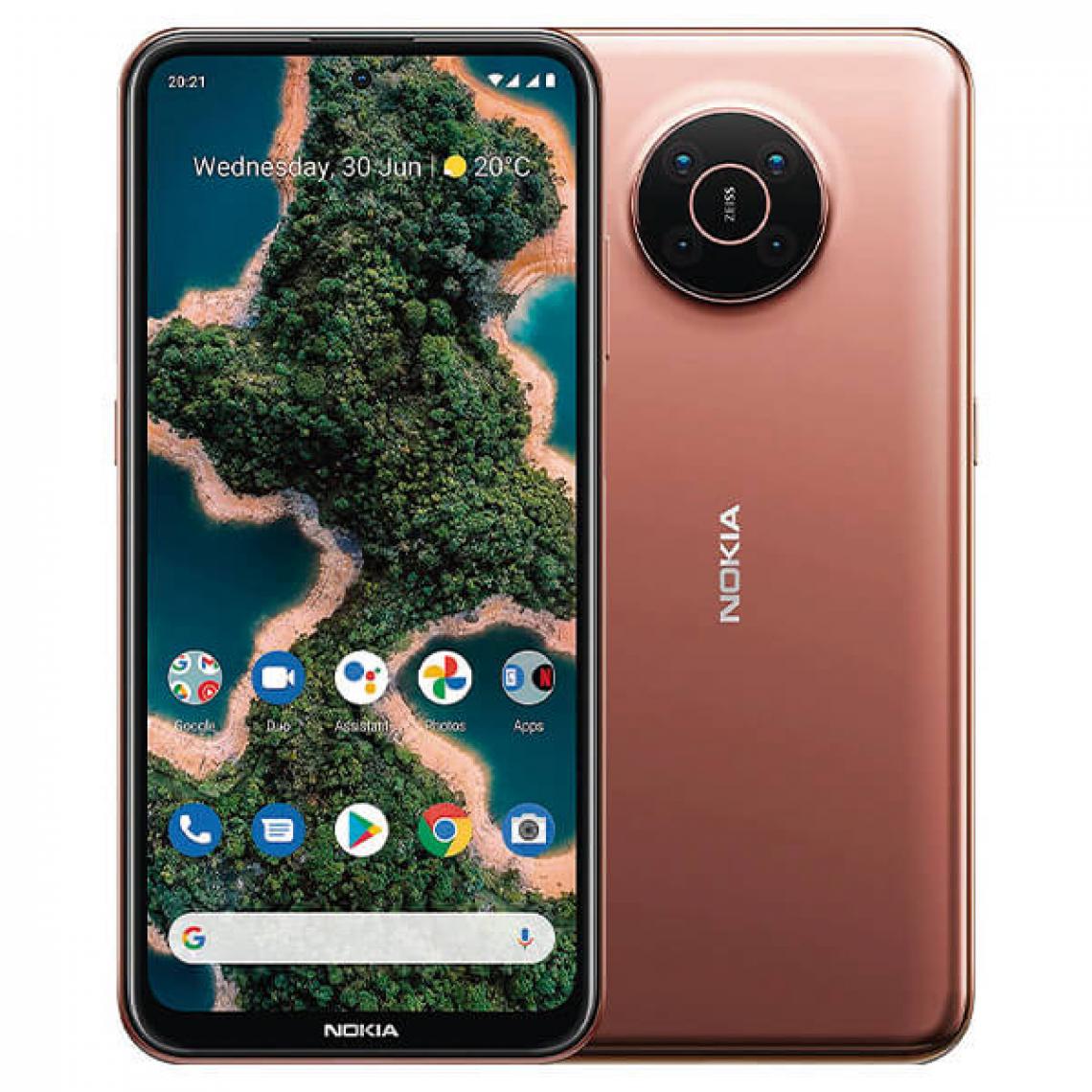 Nokia - Nokia X20 5G 8Go/128Go Bronze (Midnight Sun) Double SIM TA-1341 - Smartphone Android