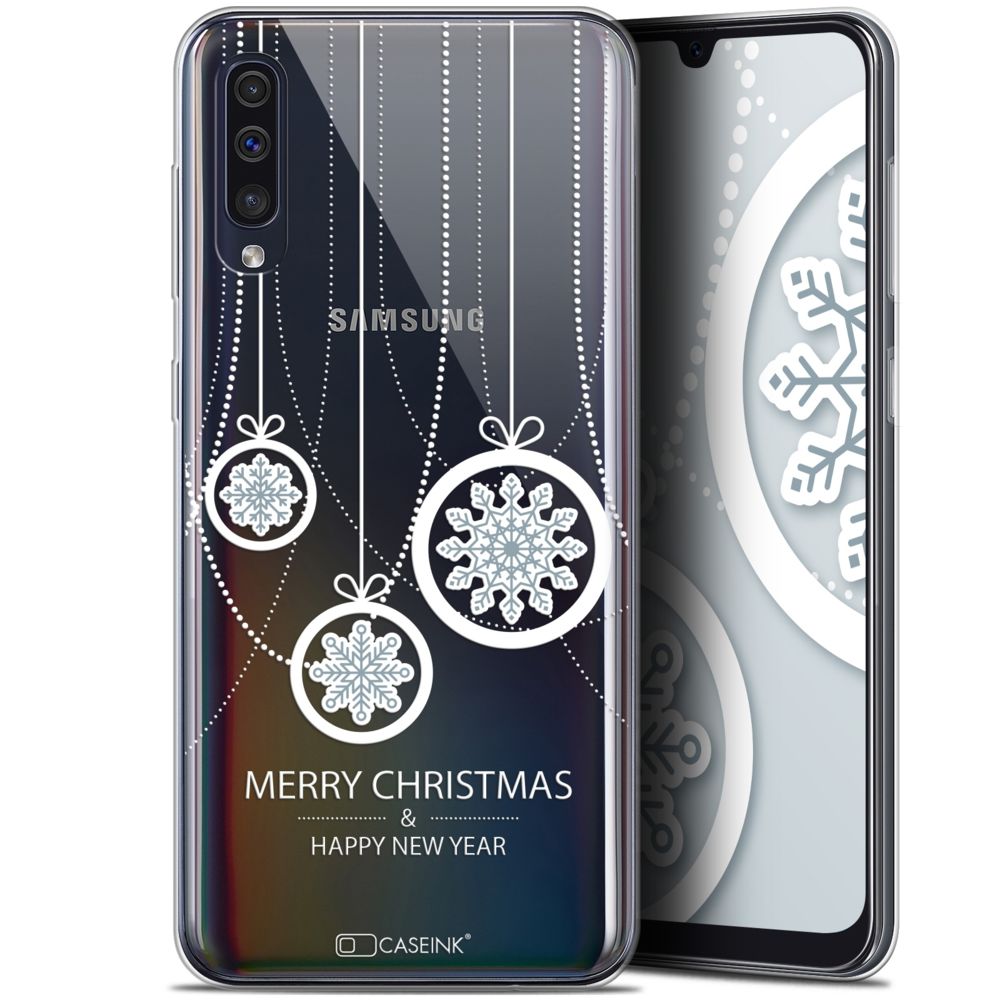 Caseink - Coque Pour Samsung Galaxy A50 (6.4 ) [Gel HD Collection Noël 2017 Design Christmas Balls - Souple - Ultra Fin - Imprimé en France] - Coque, étui smartphone
