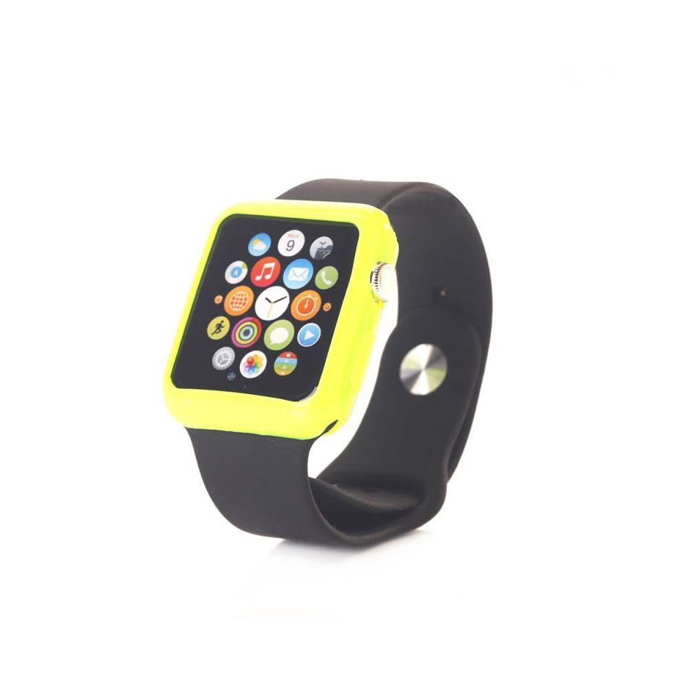 Coquediscount - Bumper silicone vert pour Apple Watch 42mm - Coque, étui smartphone