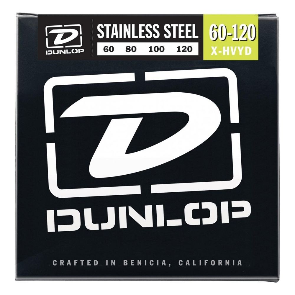 Dunlop - Dunlop DBS60120 Stainless Steel Drop 60-120 - Jeu cordes guitare basse - Accessoires instruments à cordes