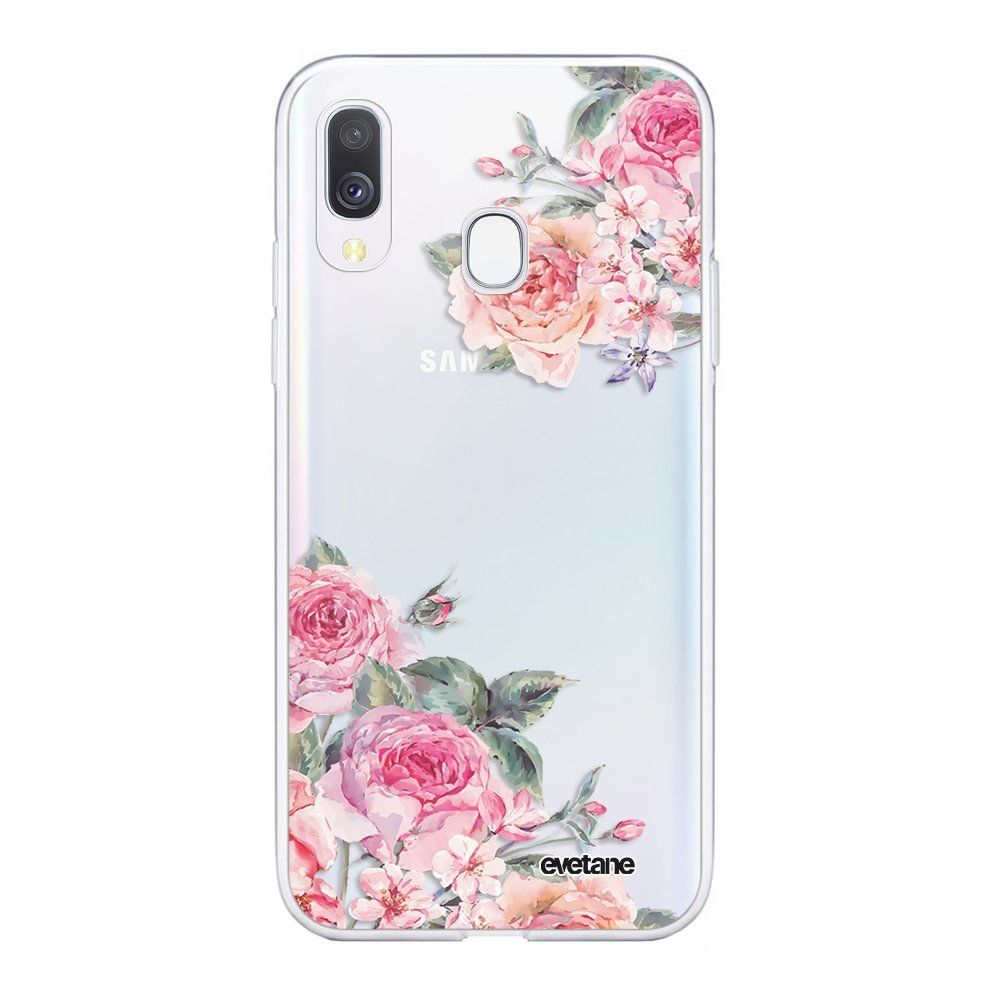 Evetane - Coque Samsung Galaxy A40 360 intégrale transparente Roses roses Ecriture Tendance Design Evetane. - Coque, étui smartphone