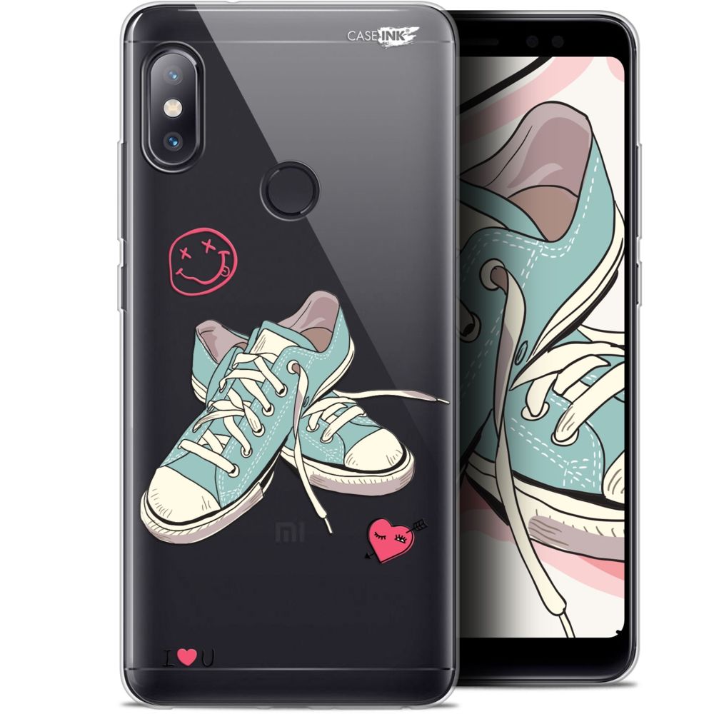 Caseink - Coque arrière Xiaomi Redmi Note 5 (5.99 ) Gel HD [ Nouvelle Collection - Souple - Antichoc - Imprimé en France] Mes Sneakers d'Amour - Coque, étui smartphone