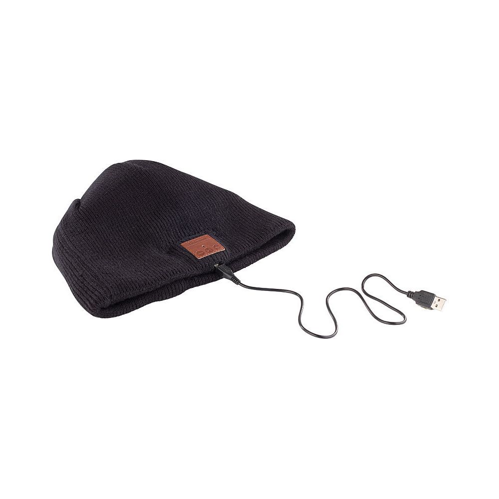 Cabling - CABLING® Bonnet Bluetooth Noir - Protection Thermique Bluetooth avec casque Stéréo intégré, Kit Main-Libre, Microphone et batterie rechargeable pour smartphones - Autres accessoires smartphone