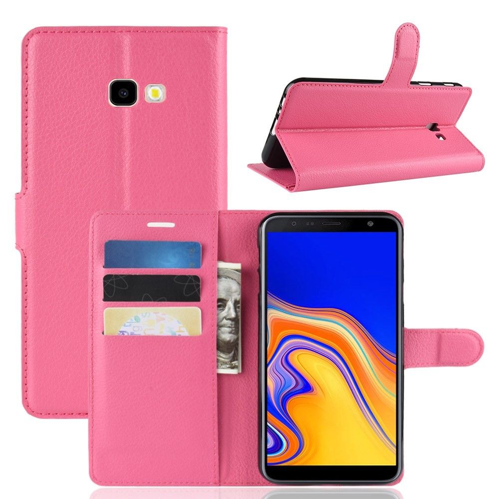 marque generique - Etui en PU de couleur rose pour Samsung Galaxy J4 Plus - Autres accessoires smartphone