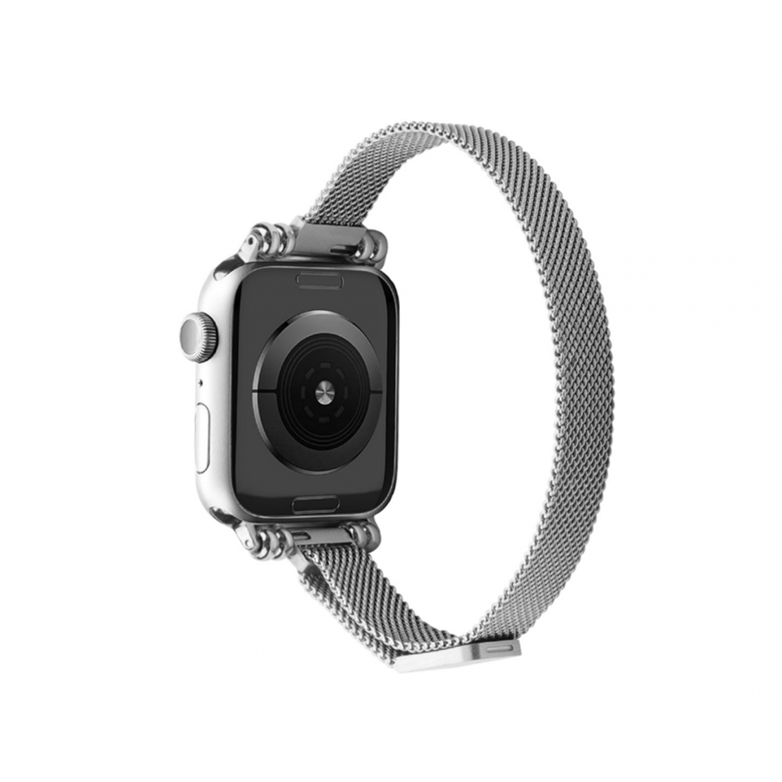 Generic - B10 Silver Watch Bracelets de remplacement 42mm 44mm 44mm 45mm Milanaise Milanaise Bande en acier magnétique Milanais pour Apple Iwatch 7654321 SE - Accessoires Apple Watch