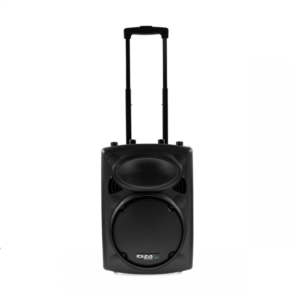 Ibiza Sound - Ibiza Port10VHF-BT Sono portable PA Bluetooth USB SD 500W batterie 2x micro Ibiza - Sonorisation portable
