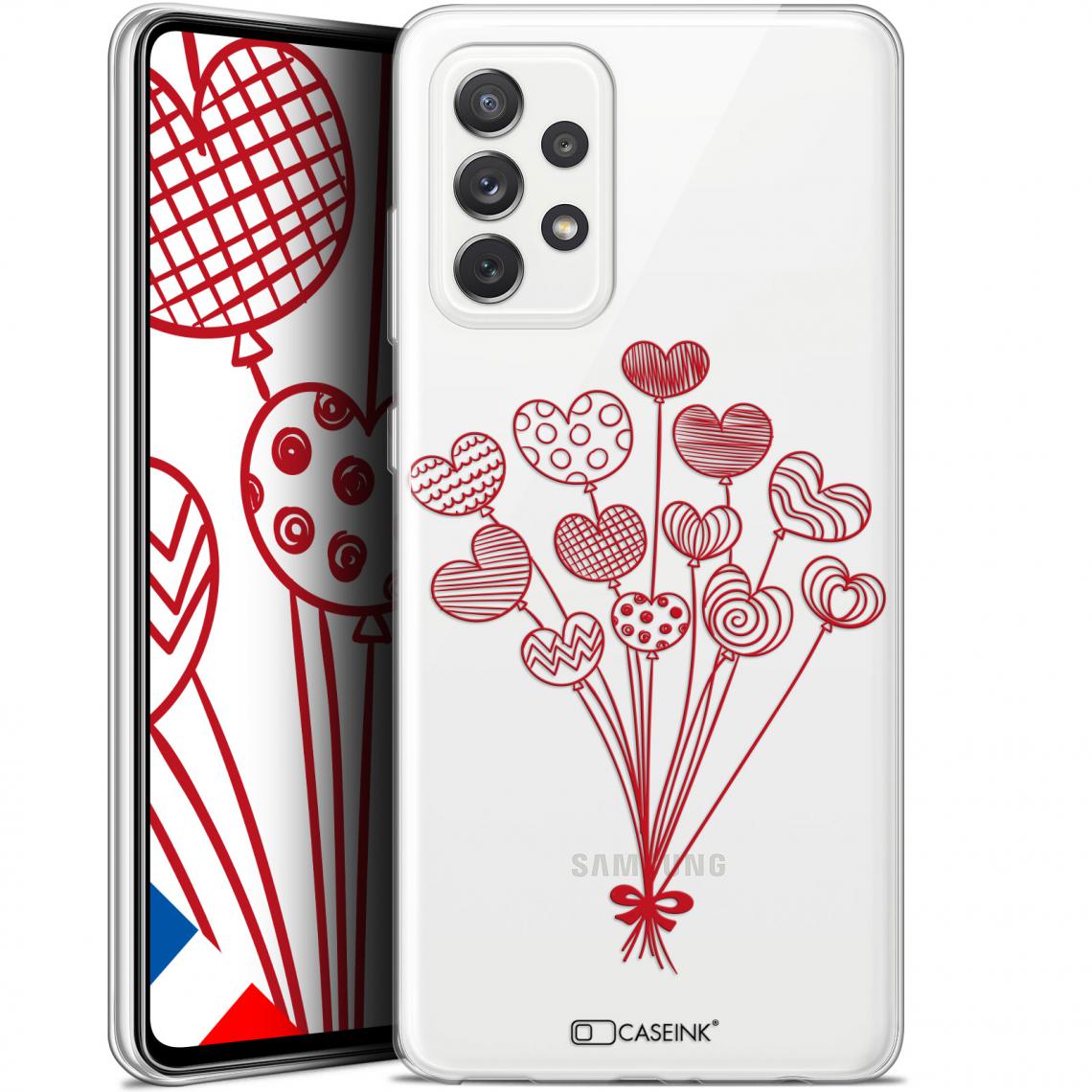 Caseink - Coque Pour Samsung Galaxy A72 4G/5G (6.7 ) [Gel HD Collection Love Saint Valentin Design Ballons d'amour - Souple - Ultra Fin - Imprimé en France] - Coque, étui smartphone