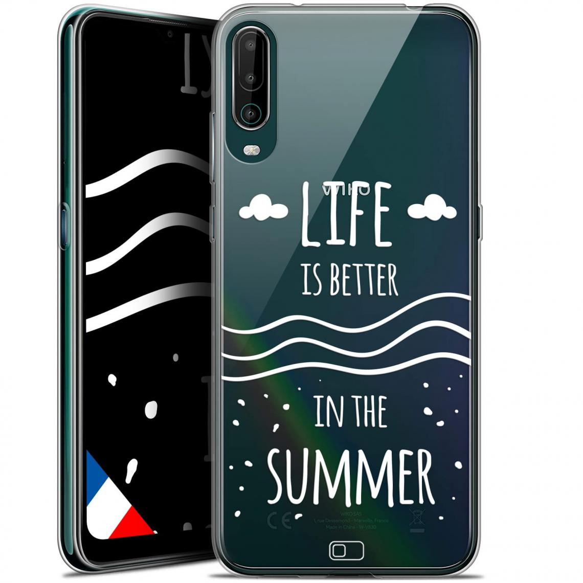 Caseink - Coque Pour Wiko View 4 (6.5 ) [Gel HD Collection Summer Design Life's Better - Souple - Ultra Fin - Imprimé en France] - Coque, étui smartphone