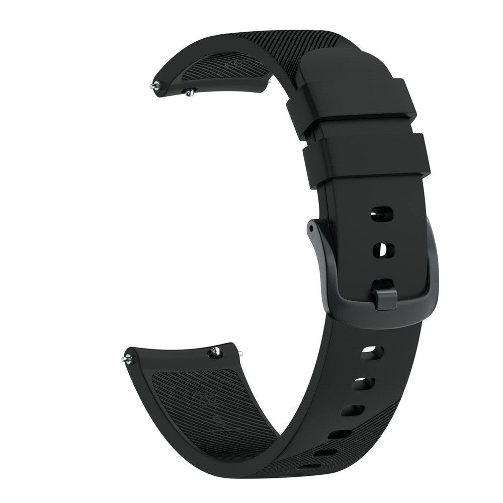 marque generique - Bracelet en silicone sergé noir pour votre Samsung Galaxy Watch Active 40mm SM-R500 - Accessoires bracelet connecté