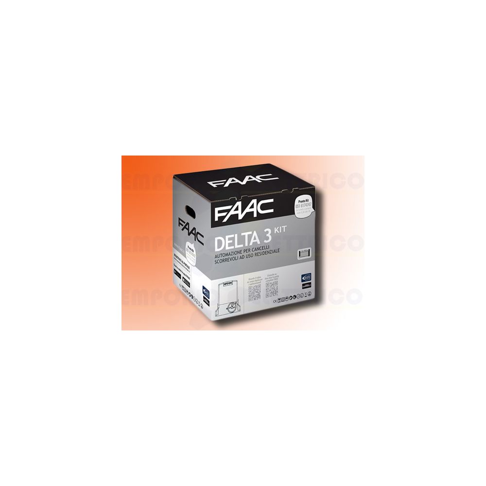 Faac - faac kit motorisation 230v delta3 kit safe 105630445 - Motorisation de portail