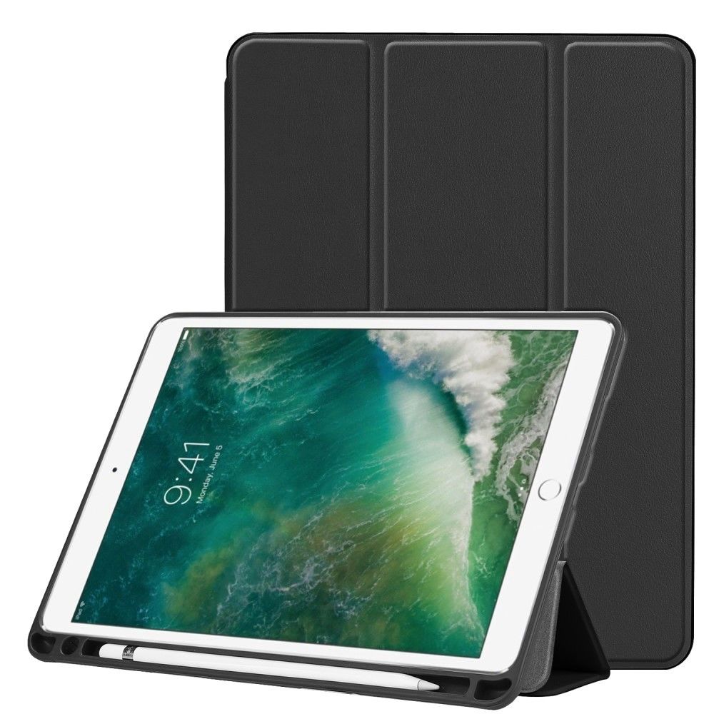 marque generique - Etui en PU tri-fold intelligent noir pour votre Apple iPad Pro 10.5-inch (2017) - Autres accessoires smartphone
