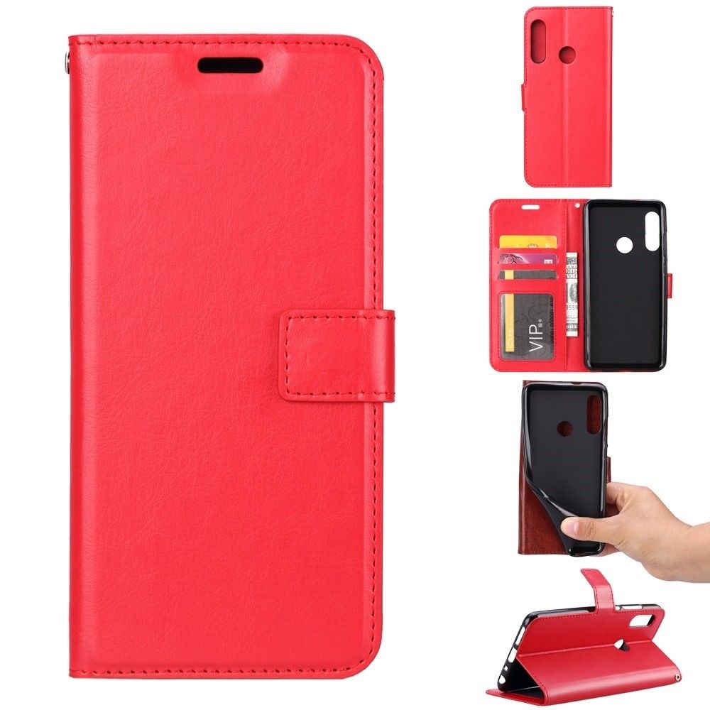 marque generique - Etui en PU Cheval fou rouge pour votre Huawei P Smart Z - Coque, étui smartphone