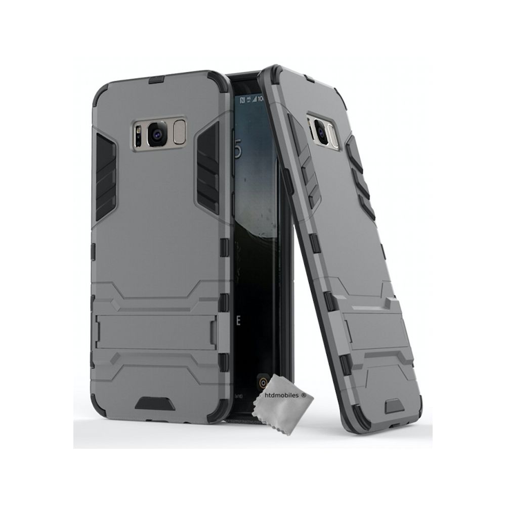 Htdmobiles - Housse etui coque rigide anti choc pour Samsung G950F Galaxy S8 + film ecran - GRIS - Autres accessoires smartphone