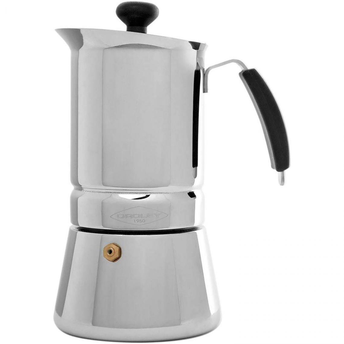 Oroley - Cafetière Italienne Induction 6 Tasses, Cafetière Expresso en INOX Oroley ARGES - Expresso - Cafetière