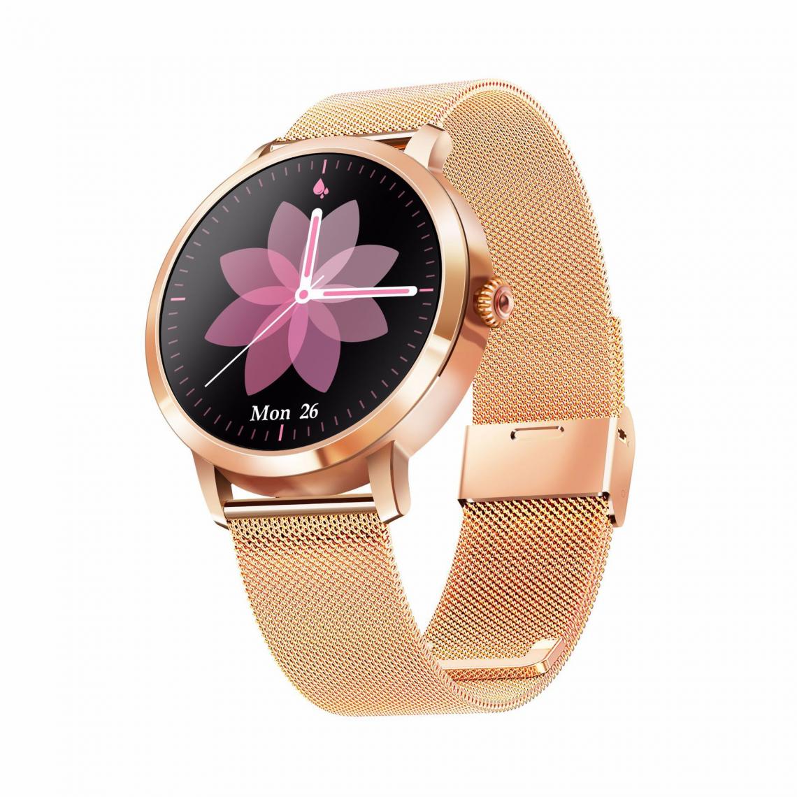 Chronotech Montres - Women Smart Watch with Female Function, Waterproof Sport Smartwatch, Blood Oxygen and Heart Rate Monitor, Calorie Pedometer, Fitness Watch for Android iphone(gold) - Montre connectée