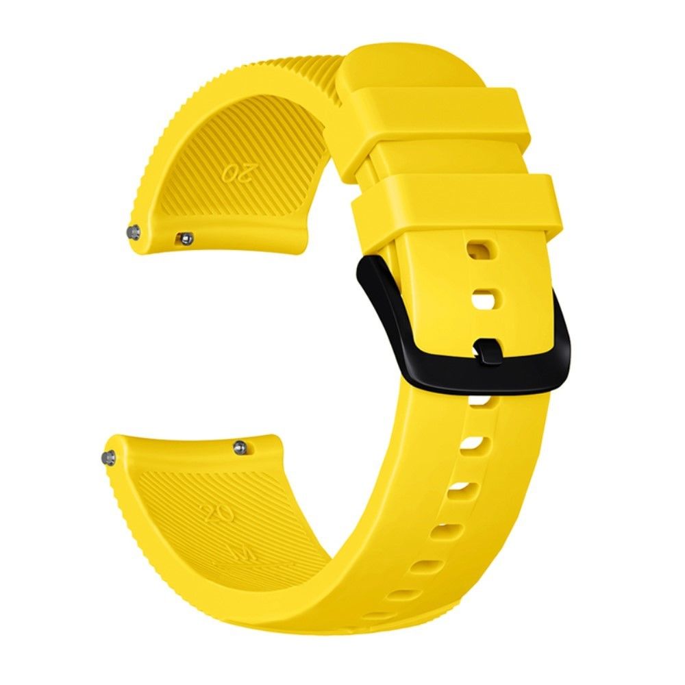 marque generique - Bracelet en silicone sergé jaune pour votre Garmin Move Luxe/Move Style/Move 3/Move Venu - Accessoires bracelet connecté