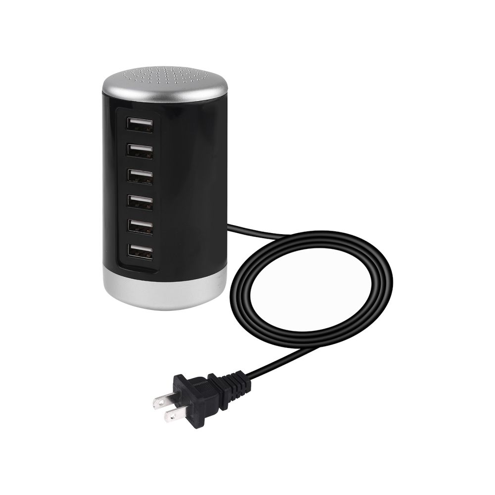 Wewoo - XLD4 30W 6-USB Ports Adaptateur secteur pour chargeur USB AC100-240Vconnecteur US Noir - Chargeur secteur téléphone