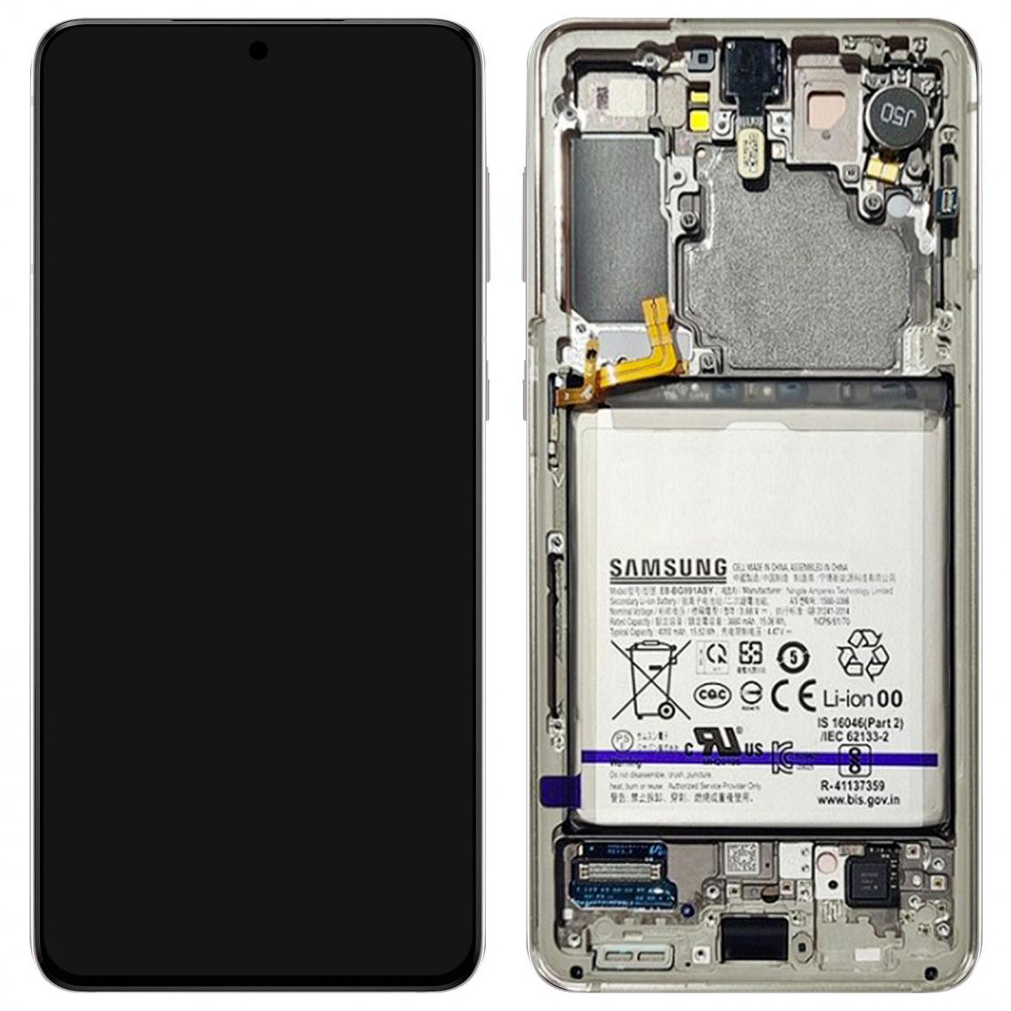Samsung - Bloc Complet Samsung Galaxy S21 Écran LCD Vitre Tactile Original Samsung blanc - Autres accessoires smartphone