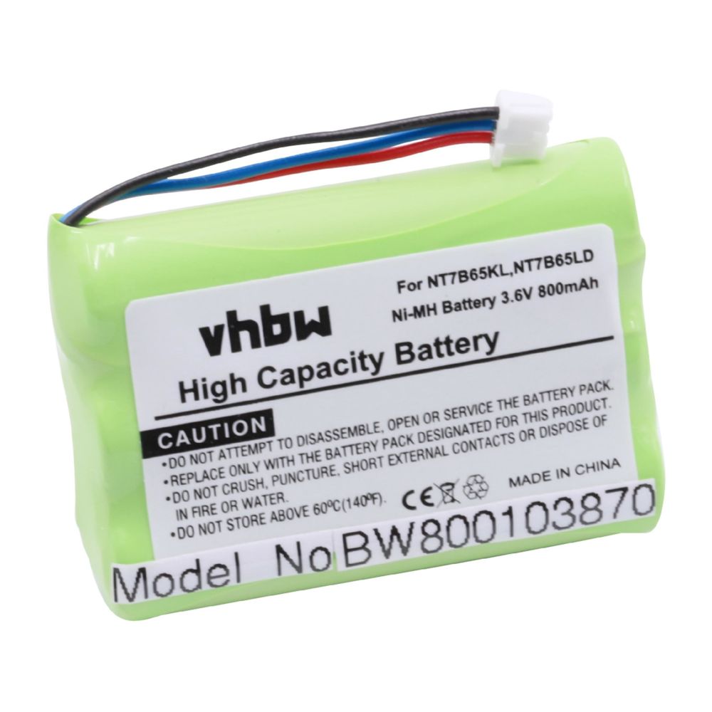 Vhbw - Batterie NI-MH 800mAh 3.6V pour AVAYA 20DT, WT9620 etc. Remplace CPH-464Q3S, NT7B65KL, NT7B65LD - Batterie téléphone