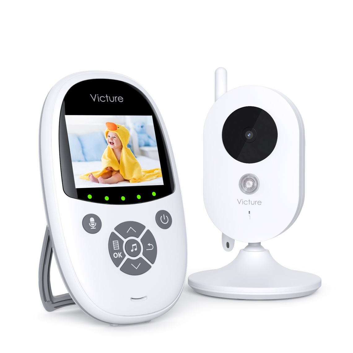 Victure - Babyphone Caméra Victure BM24 2.4 GHz Communication Bidirectionnelle Vision Nocturne - Caméra de surveillance connectée