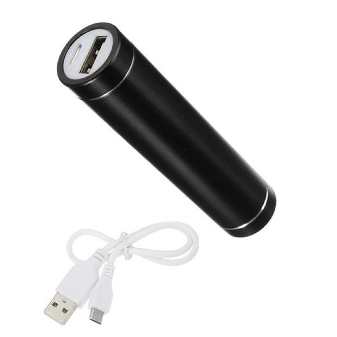 Shot - Batterie Chargeur Externe pour ALCATEL 1 2019 Power Bank 2600mAh avec Cable USB/Mirco USB Secours Telephone (NOIR) - Chargeur secteur téléphone