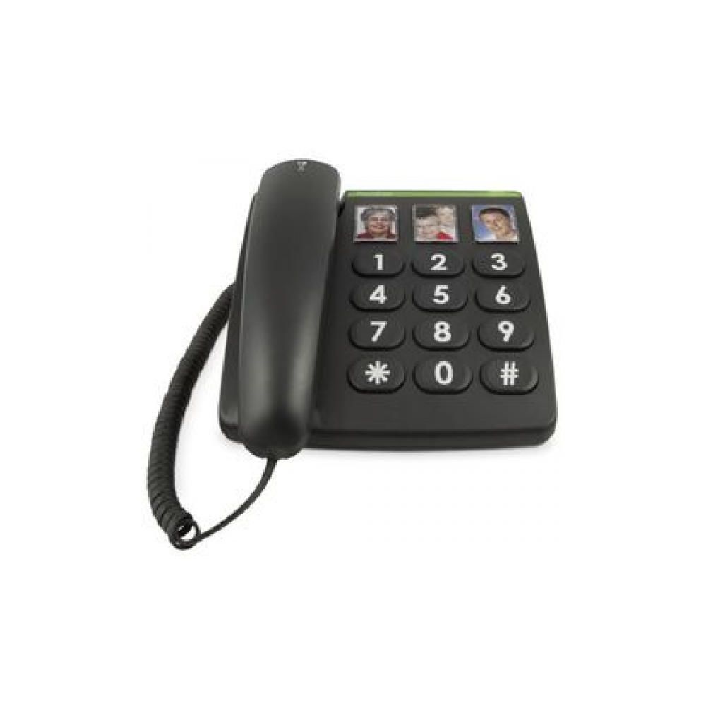 Doro - doro Großtastentelefon PhoneEasy331ph schwarz - Téléphone fixe filaire