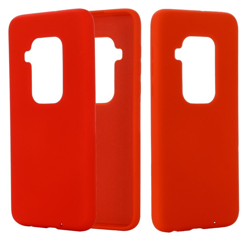 marque generique - Coque en silicone liquide souple rouge pour votre Motorola One Pro - Coque, étui smartphone