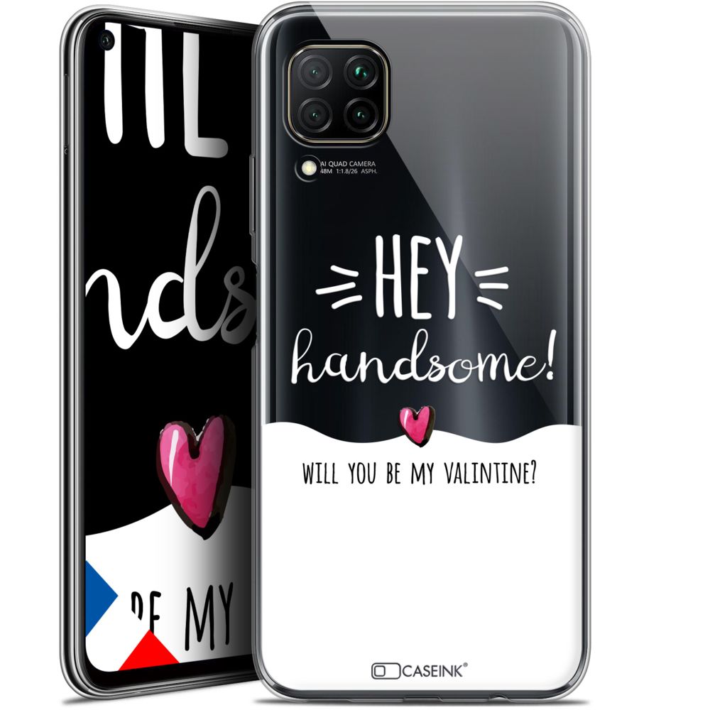 Caseink - Coque Pour Huawei P40 Lite (6.4 ) [Gel HD Collection Love Saint Valentin Design Hey Handsome ! - Souple - Ultra Fin - Imprimé en France] - Coque, étui smartphone