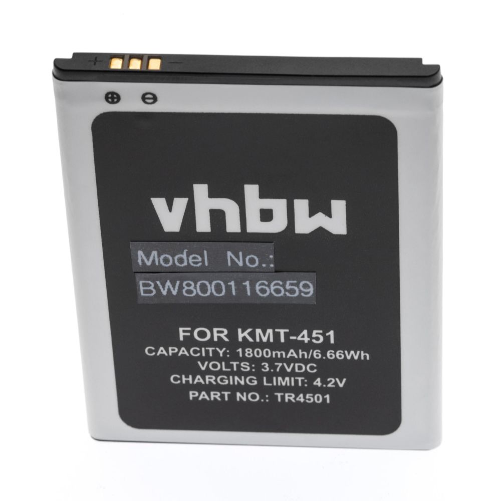 Vhbw - vhbw Li-Ion batterie 1800mAh (3.7V) pour téléphone portable mobil smartphone comme Archos AC50TI4G - Batterie téléphone