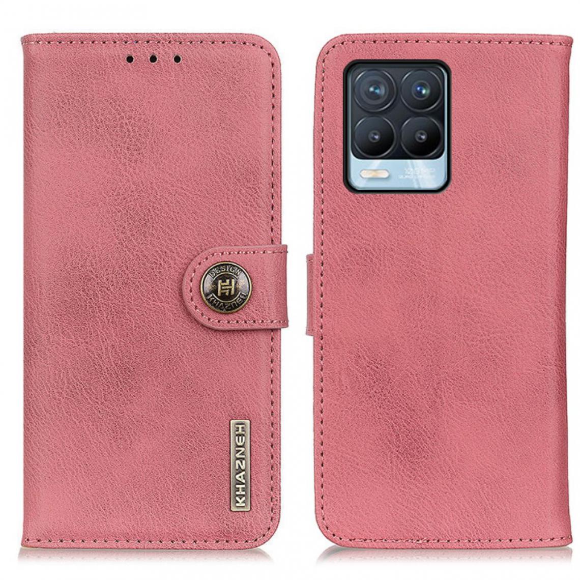 Other - Etui en PU Fermoir magnétique avec support rose pour votre Realme 8/8 Pro - Coque, étui smartphone