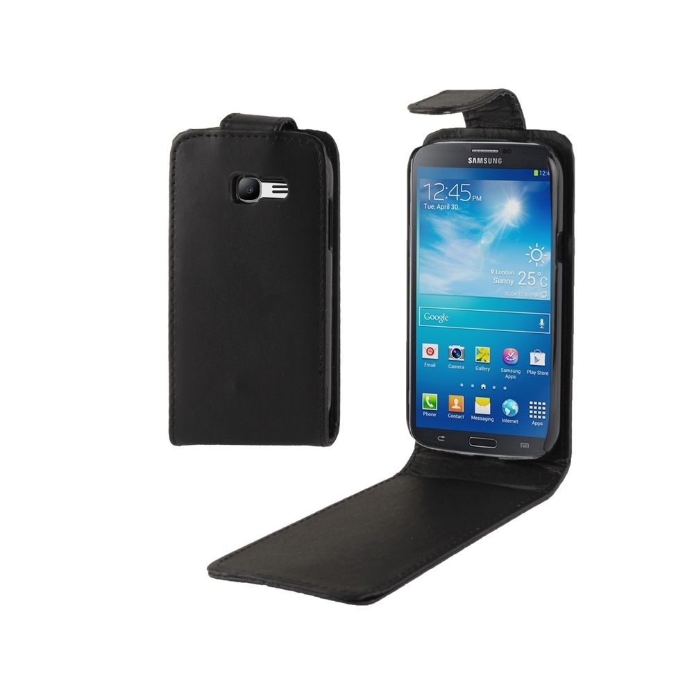 Wewoo - Housse Étui noir pour Samsung Galaxy Star Pro / S7262 en cuir à rabat vertical - Coque, étui smartphone