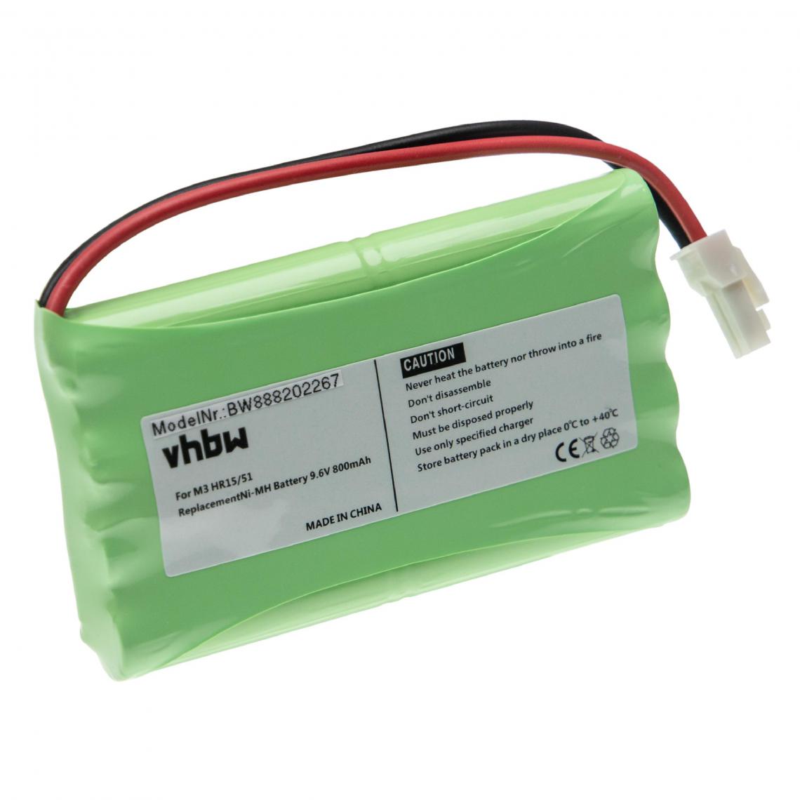 Vhbw - vhbw Batterie compatible avec Somfy SGS 201 motorisation de porte ou portail (800mAh, 9,6V, NiMH) - Autre appareil de mesure