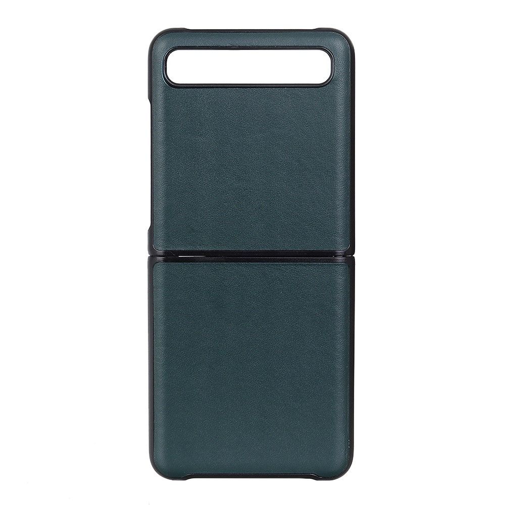 Generic - Coque en cuir véritable + TPU vert pour votre Samsung Galaxy Z Flip - Coque, étui smartphone