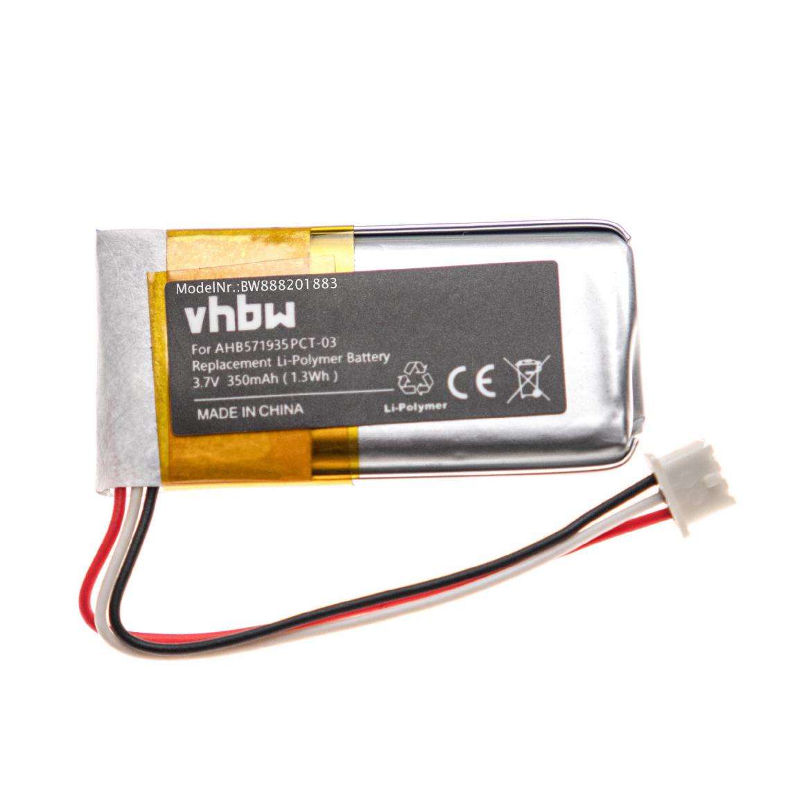 Vhbw - vhbw Batterie remplacement pour Sennheiser BAP800 pour casque audio, écouteurs sans fil (350mAh, 3,7V, Li-polymère) - Accessoires enceintes