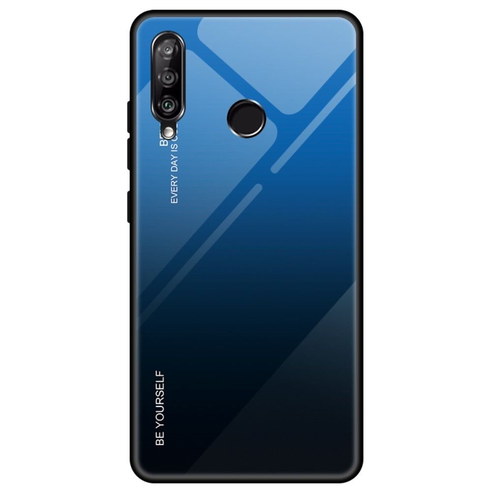 marque generique - Coque en TPU verre hybride dégradé bleu/noir pour votre Huawei Honor 10i/Honor 20i/P Smart+ 2019 - Coque, étui smartphone