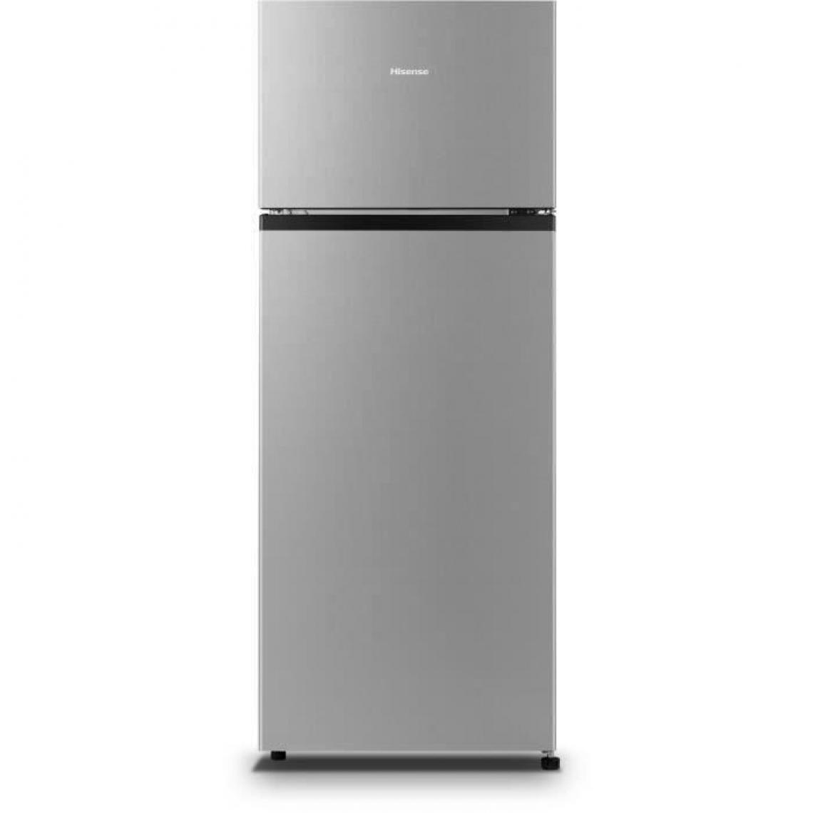 Hisense - Réfrigérateur congélateur haut RT267D4ADF 205L (164L+41L) - froid statique - L55,1x H143,4 - silver - Réfrigérateur