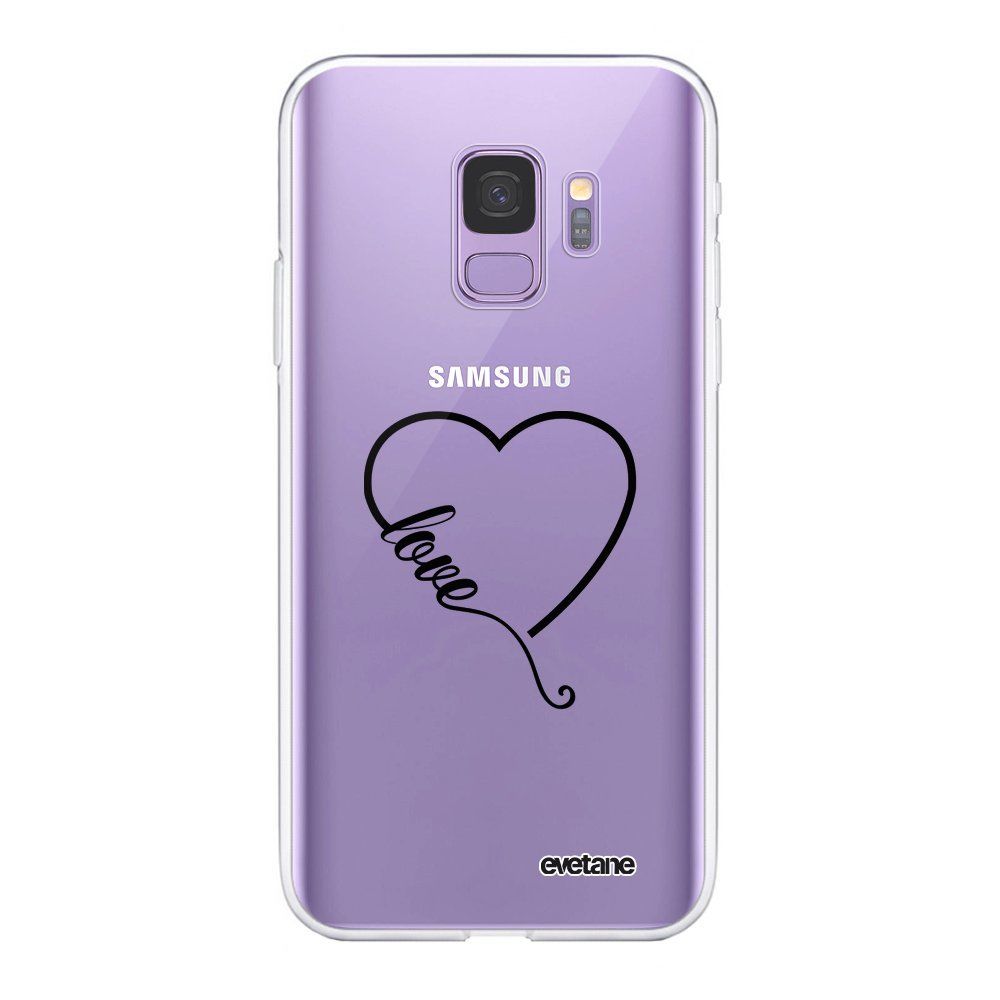 Evetane - Coque Samsung Galaxy S9 360 intégrale transparente Coeur love Ecriture Tendance Design Evetane. - Coque, étui smartphone