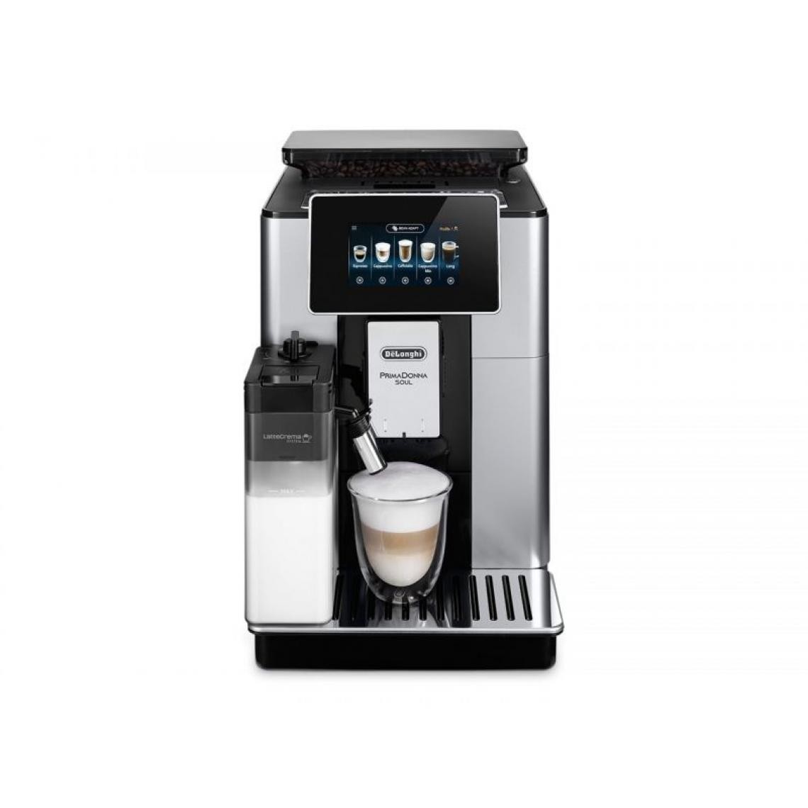 Inconnu - DeLonghi PrimaDonna ECAM610.55.SB machine à café Entièrement automatique Machine à expresso 2,2 L - Expresso - Cafetière