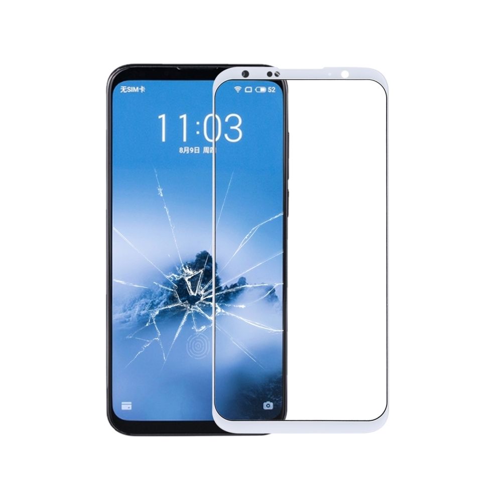 Wewoo - Écran avant avec lentille en verre pour Meizu 16 Plus (blanc) - Autres accessoires smartphone
