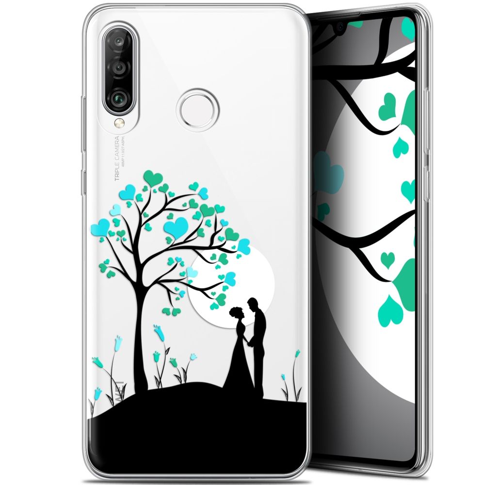 Caseink - Coque Pour Huawei P30 Lite (6.2 ) [Gel HD Collection Love Saint Valentin Design Sous l'arbre - Souple - Ultra Fin - Imprimé en France] - Coque, étui smartphone