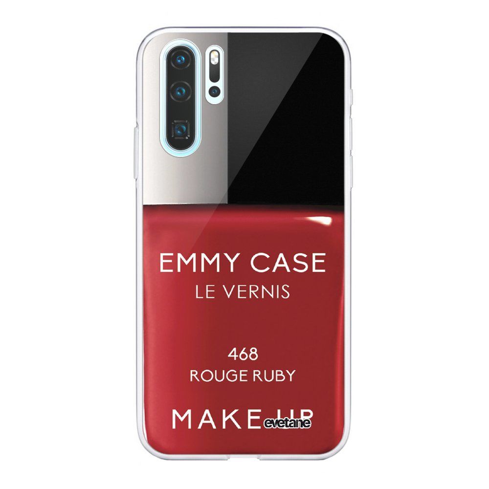 Evetane - Coque Huawei P30 Pro 360 intégrale transparente Vernis Rouge Ecriture Tendance Design Evetane. - Coque, étui smartphone