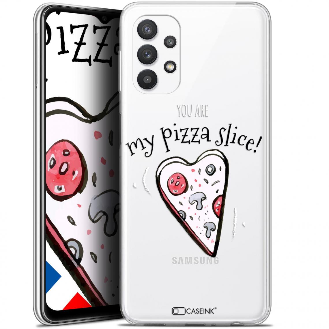 Caseink - Coque Pour Samsung Galaxy A32 5G (6.5 ) [Gel HD Collection Love Saint Valentin Design My Pizza Slice - Souple - Ultra Fin - Imprimé en France] - Coque, étui smartphone