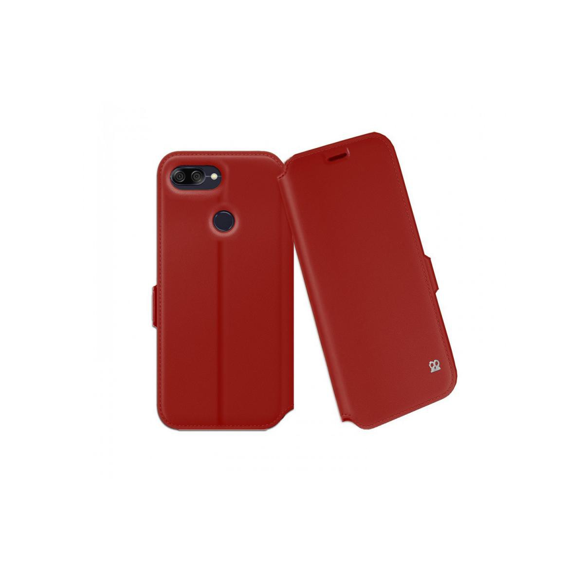 Ibroz - Ibroz Etui Cuir Folio Prestige rouge pour ZenFone Max Plus M1 ZB570TL - Autres accessoires smartphone