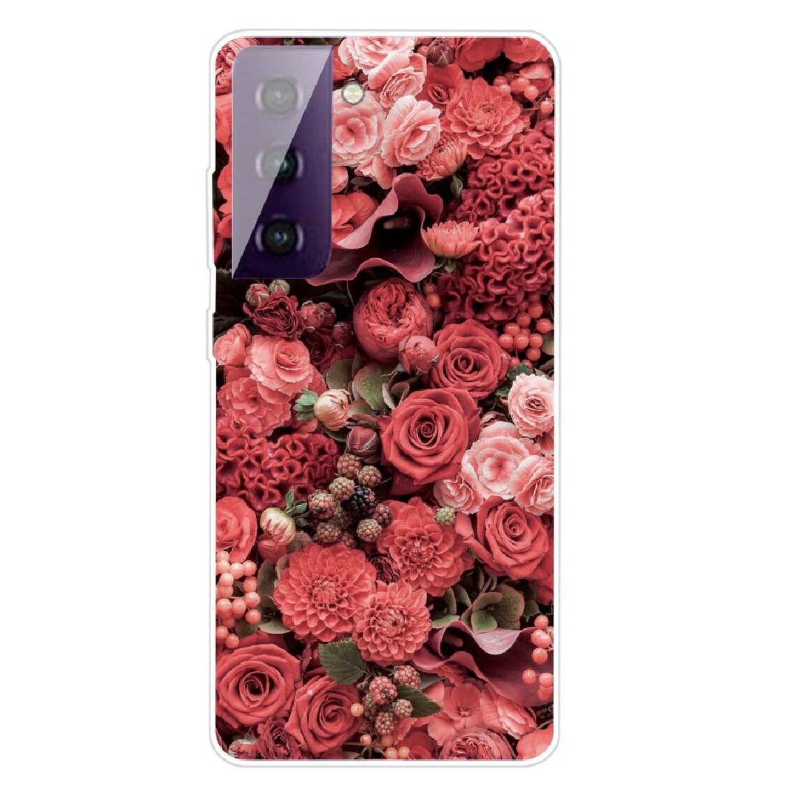 Other - Coque en TPU impression de motif super clair fleurs rouges pour votre Samsung Galaxy S30 Plus - Coque, étui smartphone