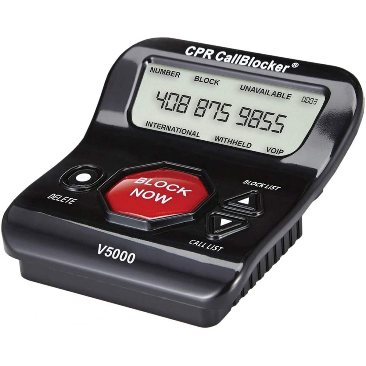 Cpr Call Blocker - Bloqueur d'appels CPR V5000 pour téléphones fixes - Accessoires Téléphone Fixe