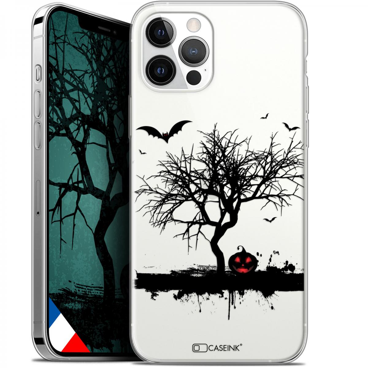 Caseink - Coque Pour Apple iPhone 12 / 12 Pro (6.1 ) [Gel HD Collection Halloween Design Devil's Tree - Souple - Ultra Fin - Imprimé en France] - Coque, étui smartphone