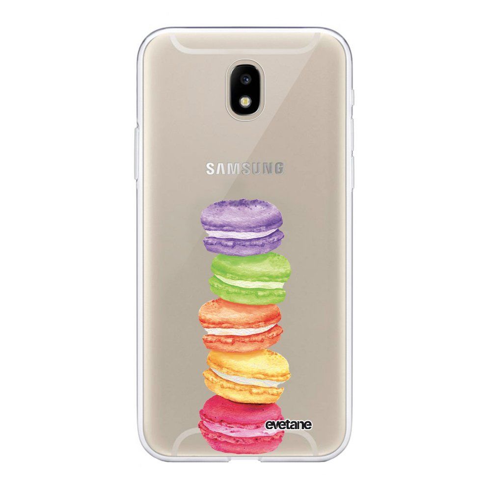 Evetane - Coque Samsung Galaxy J5 2017 souple transparente Macarons Motif Ecriture Tendance Evetane. - Coque, étui smartphone