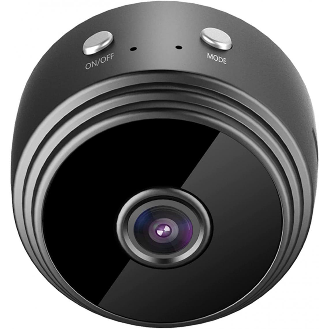 Chrono - Mini caméra de surveillance extérieure FHD 1080P WiFi - Petite caméra portable sans fil avec vision nocturne, détection de mouvement, vue à distance.(noir) - Autres accessoires smartphone